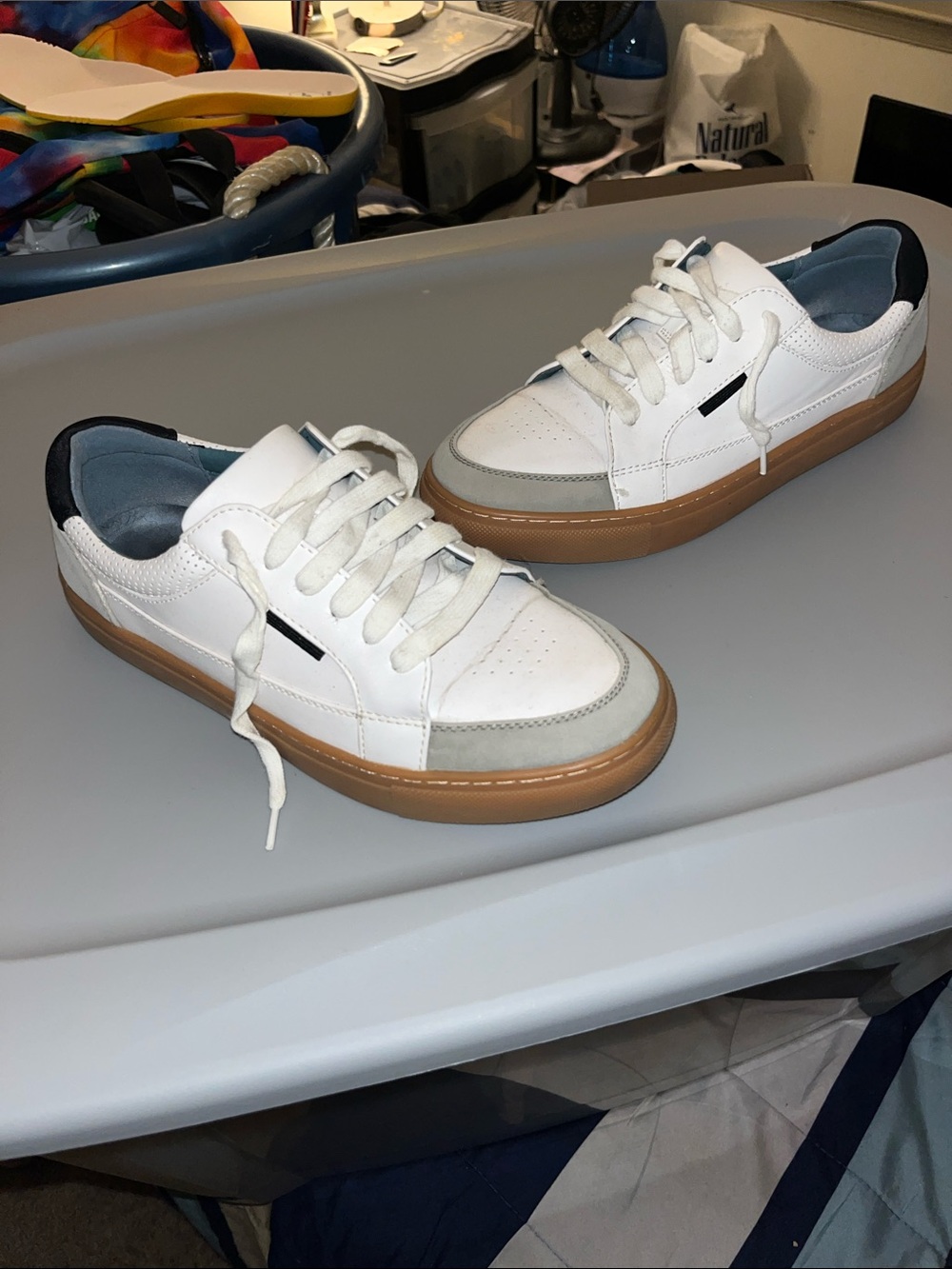 Mix No. 6 Men’s White Gum Sole Sneakers Size 8